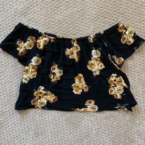 F21 - open back offshoulder floral top